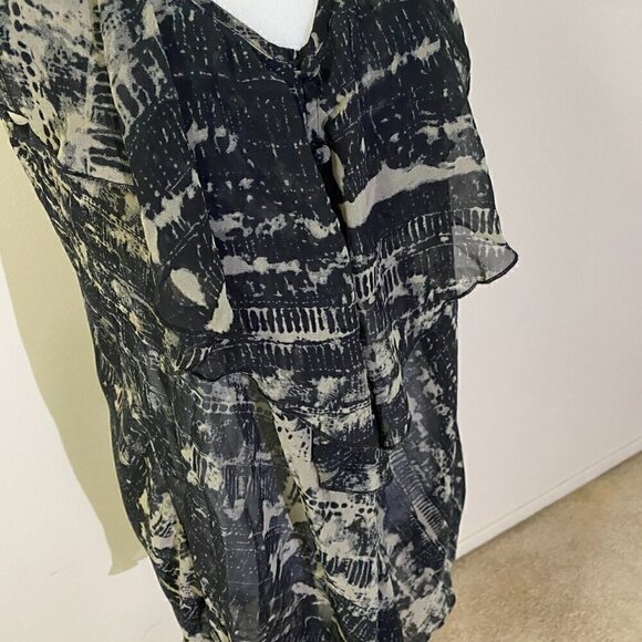 Jacob Black and  Tan Dress/Beach coverup - Picture 2 of 5